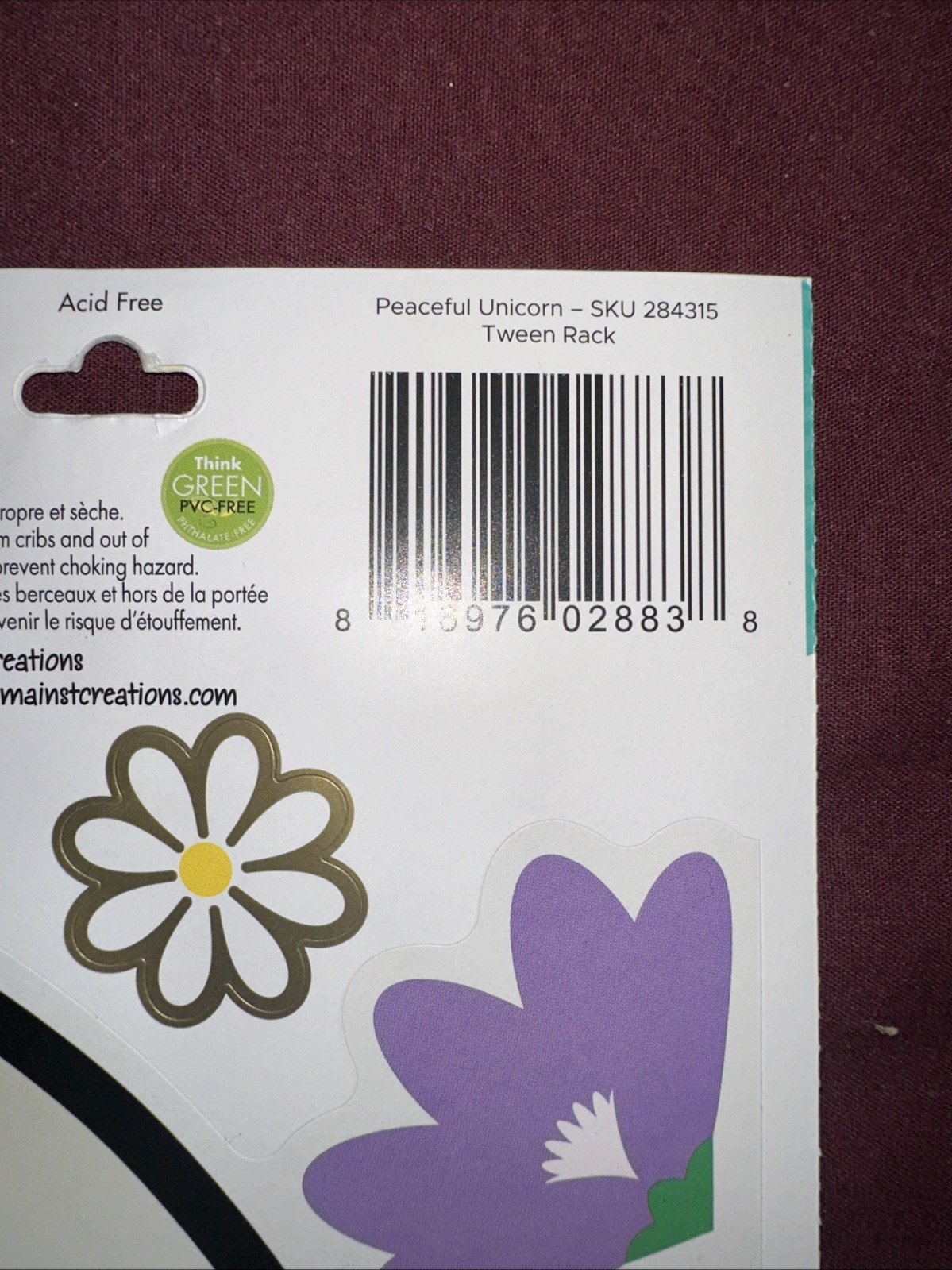 FLORAL FAIRYTALE UNICORN FACE wall stickers 19 decals magical horse horn flowers