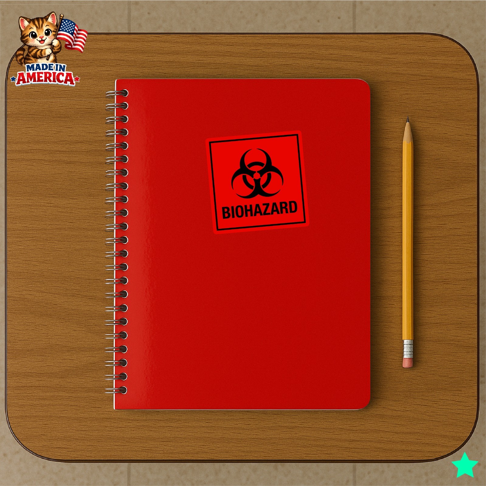 Biohazard Decal Sticker Warning Caution Hazardous Material Shop Safety Attention