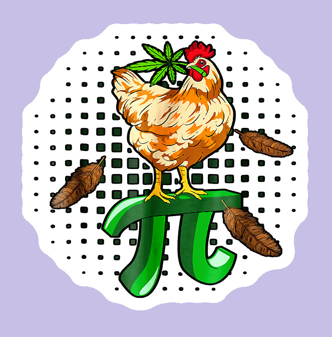 Chicken Pot Pie Weed Decal Weatherproof Stickers UV Safe Durable Added Vinyl Top
