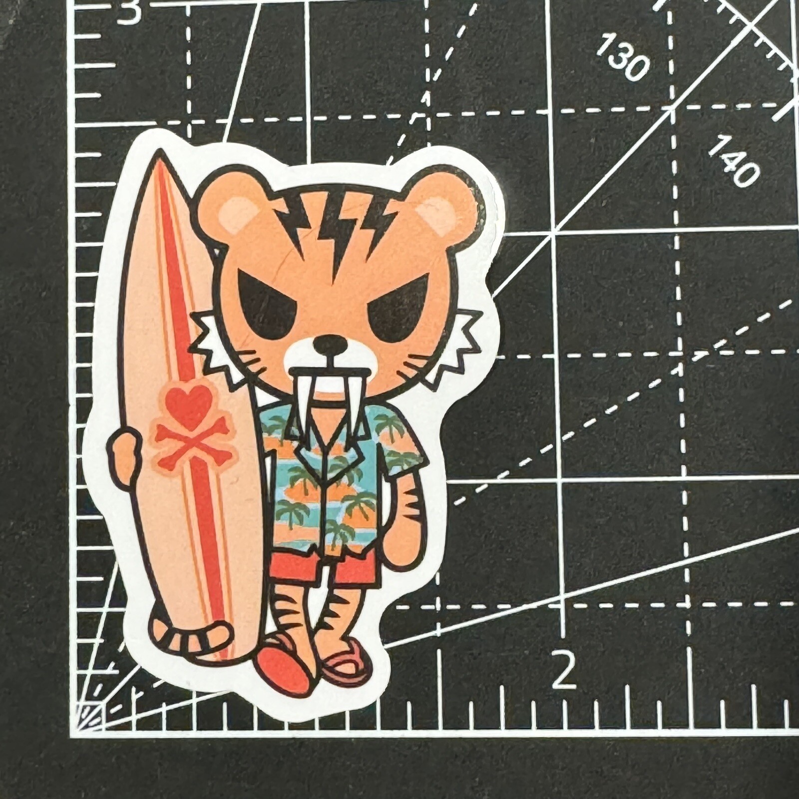 Tiger Wave – Tokidoki – Vinyl Decal Sticker Bomb Surf Wave Serfboard