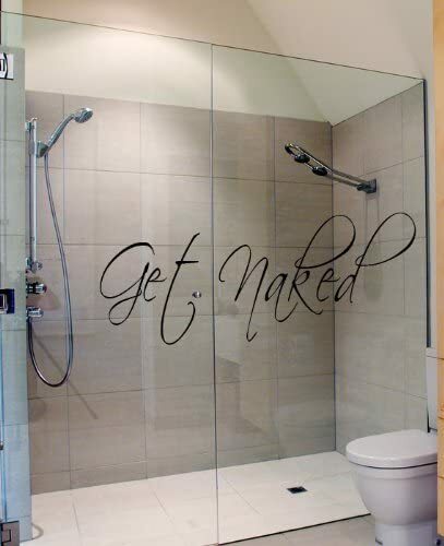 Get Naked Wall Decal Vinyl Bathroom Wall Art Sticker Wall Decals Home Art Decor