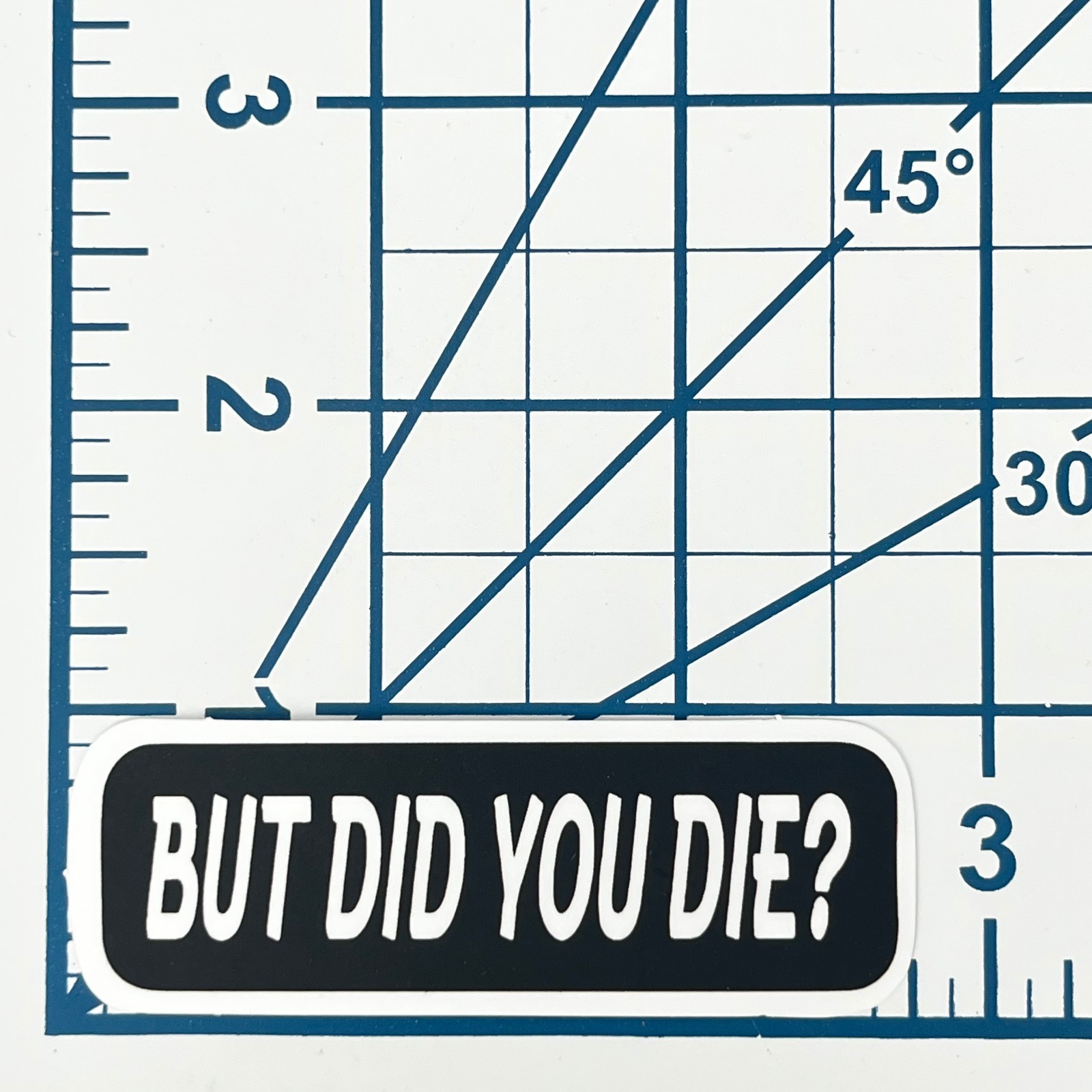 But Did You Die Vinyl Sticker Novelty Sarcastic Movie Quote Laptop Journal Gift