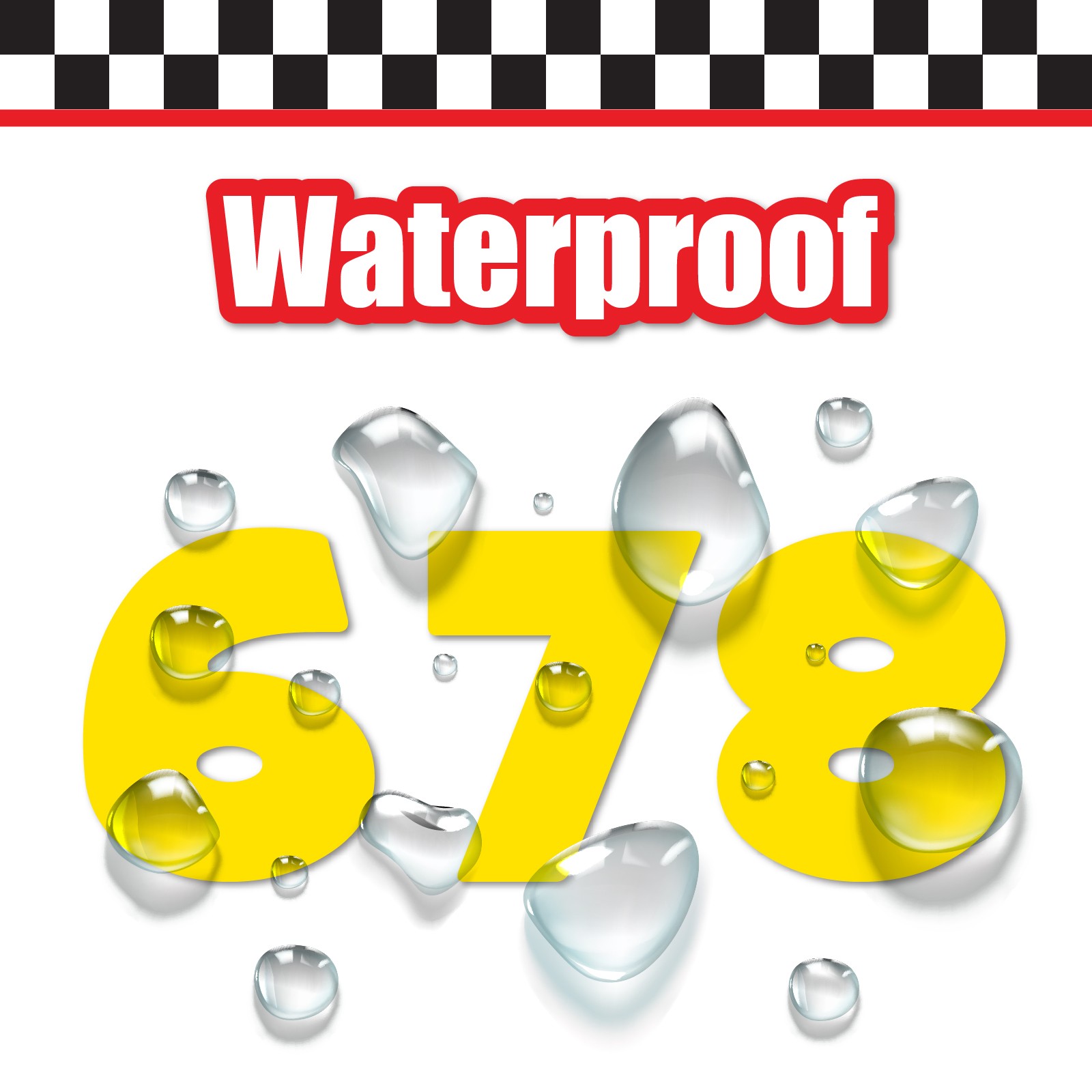 3x 3 Digit Custom Single Number Stickers Decal Locker Door Mailbox WhoopAss