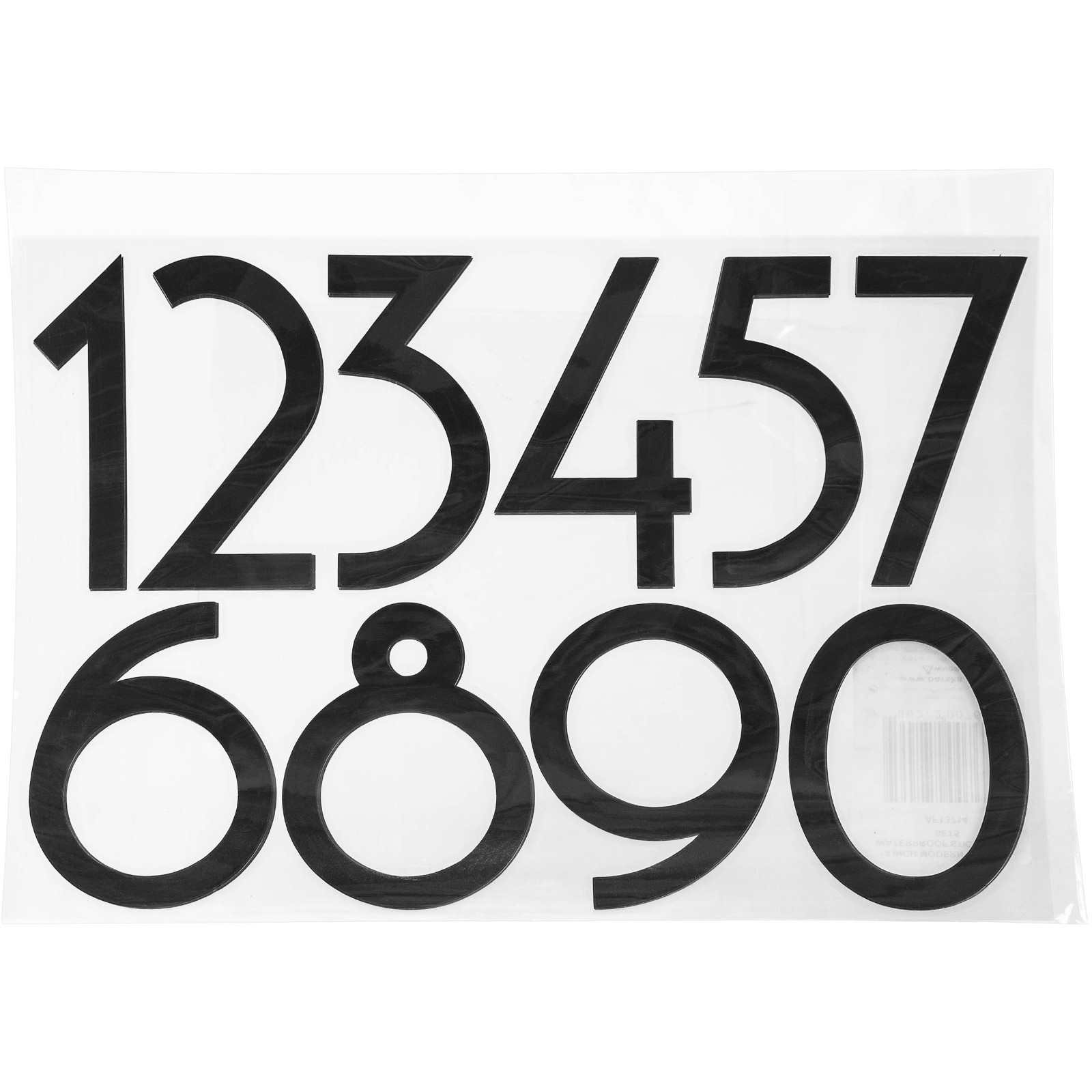 4 Set Number Vinyl Lettering Sticker Decal 1 2 3 4 5 6 7 8 9 0