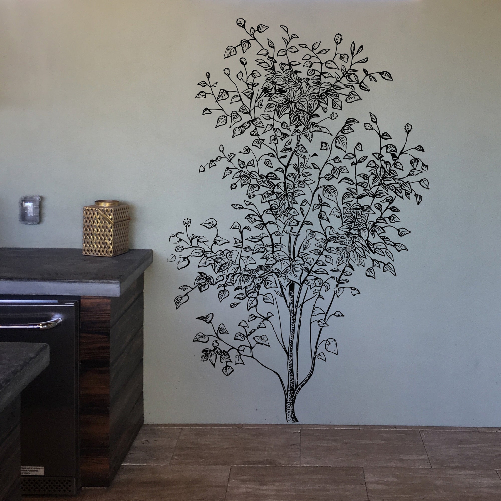 Tree Wall Decal Sticker. Bedroom Tree Bathroom Tree Nature Wall Decor. #6743