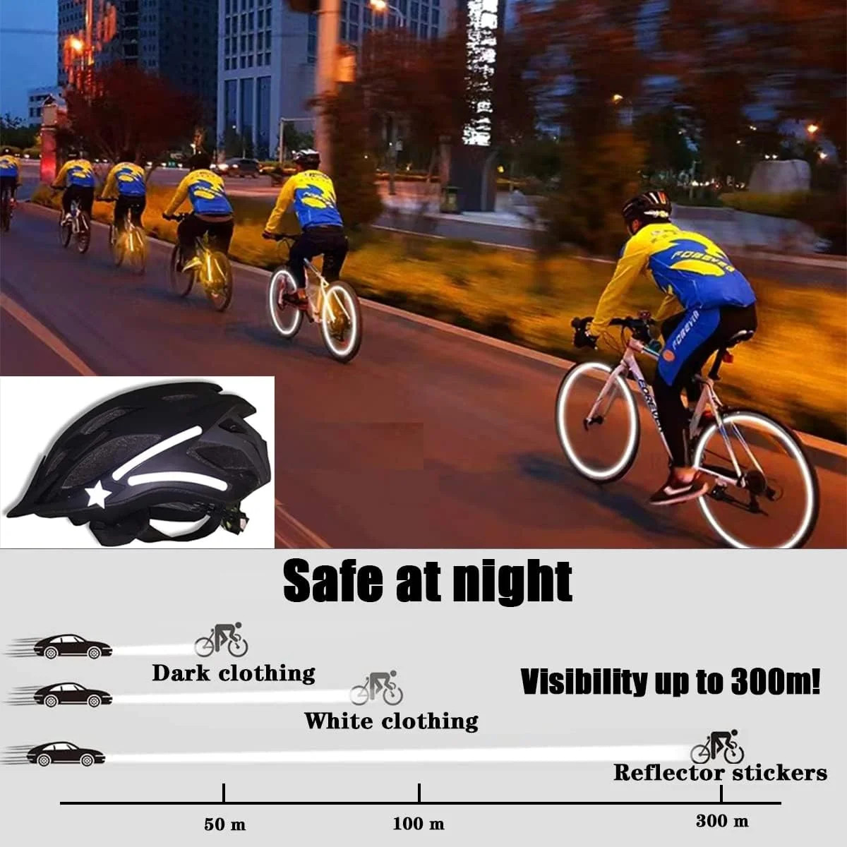 42Pcs Reflective Stickers, Reflective Decals Multi Shapes Kit, Waterproof Outdoo