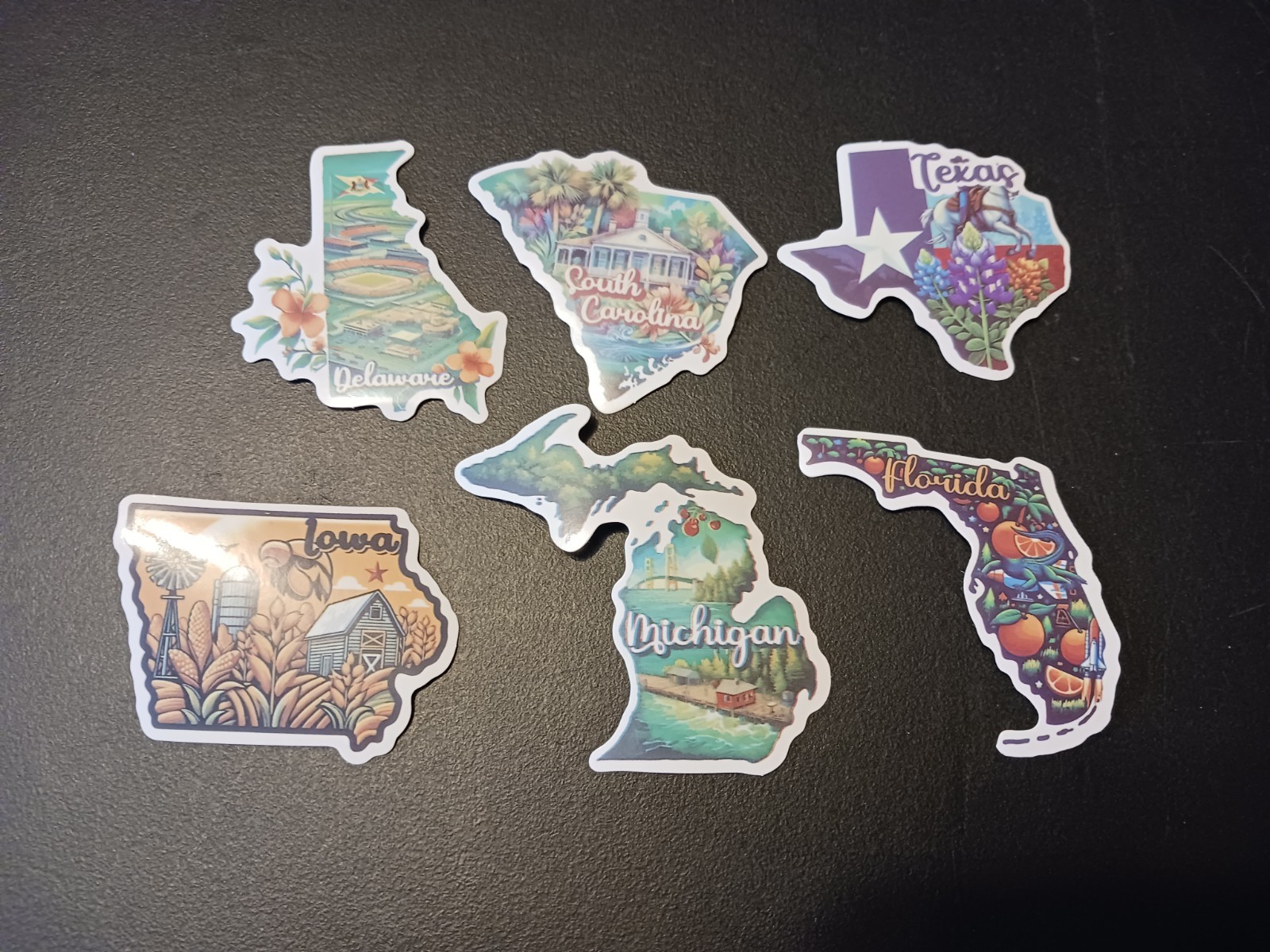 New 50 Vinyl U.S. States Stickers