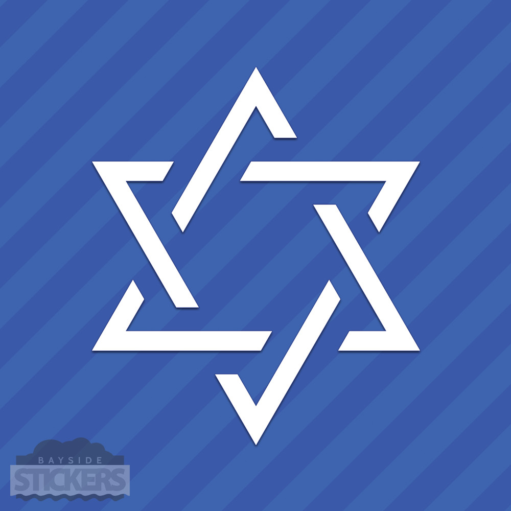 Star Of David Vinyl Decal Sticker Religion Jewish Judaism