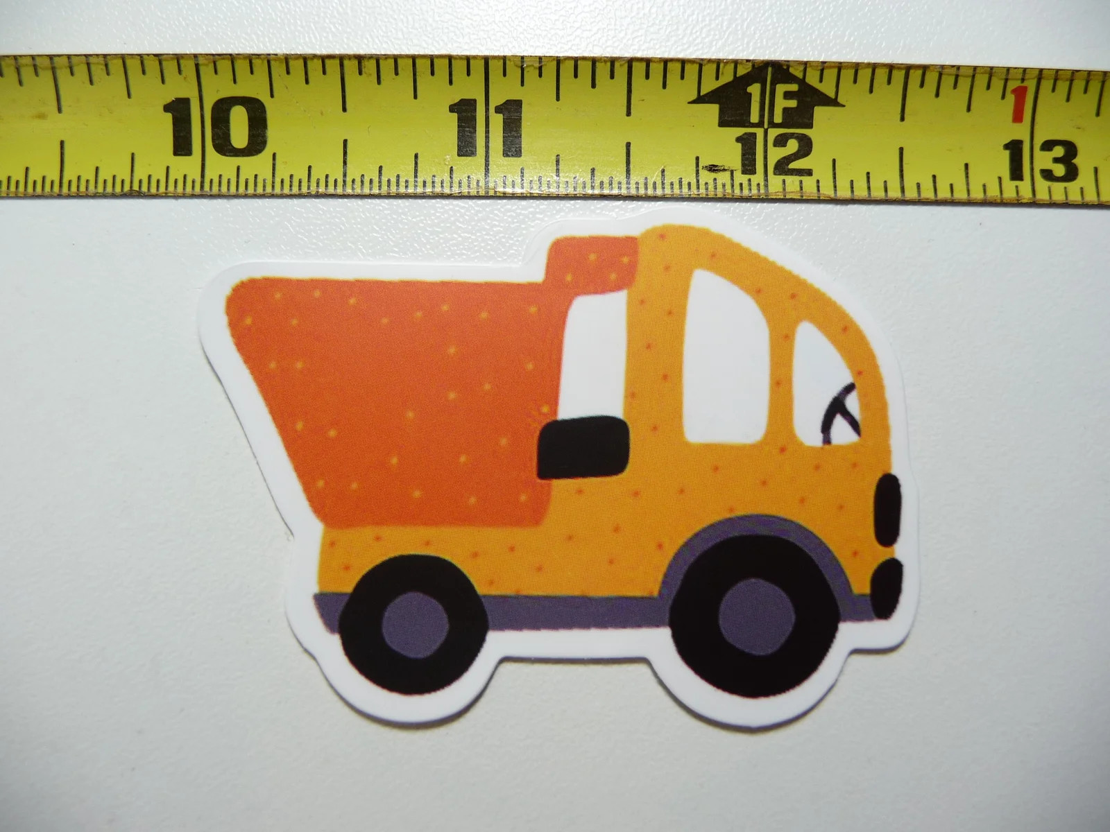CARTOON DUMP TRUCK SMALL STICKER DECAL HEAVY EQUIPMENT CONSTRUCTION