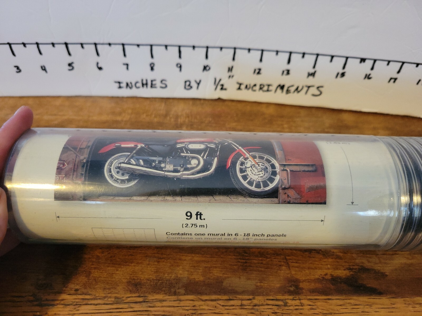 2006 6' x 9' Harley-Davidson Motorcycle Box Car Giant Wall Mural NIP