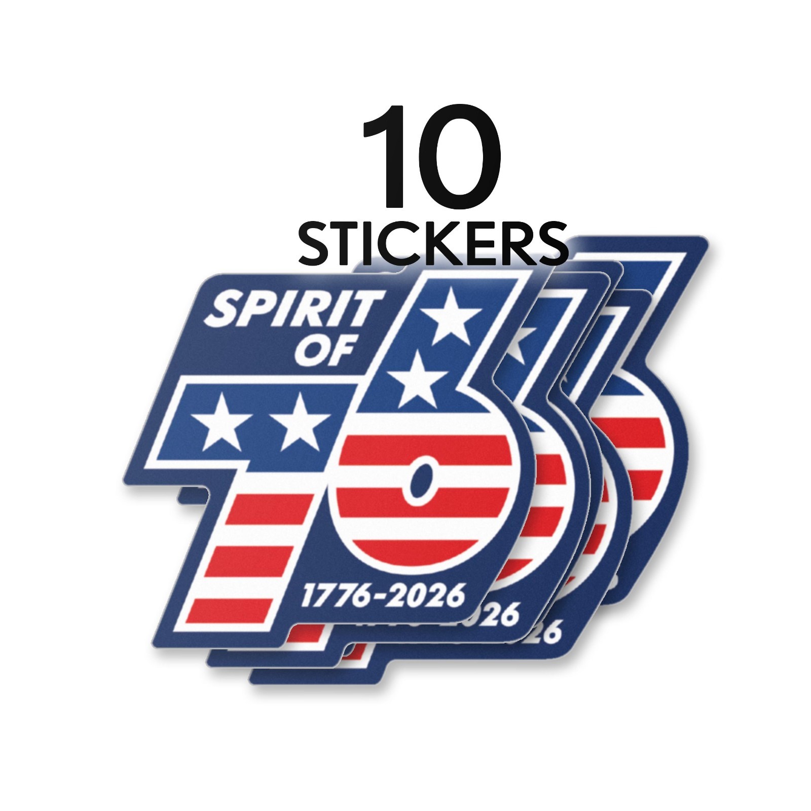 USA Stickers -Retro Spirit of 76 – America, Semiquincentennial, 250 Freedom