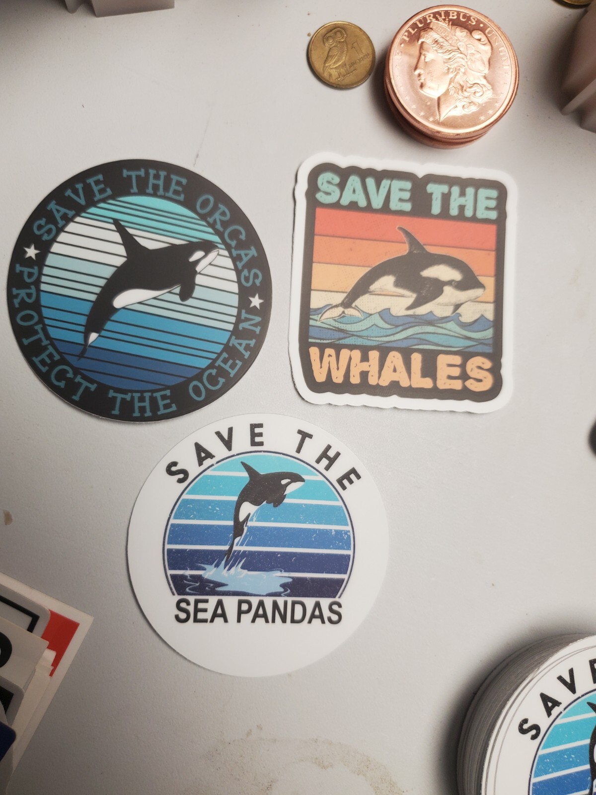 WILDLIFE CONSERVATION STICKERS VARIETY PACK (14) *WORLDWIDE 🌐 SHIPPING* WWF