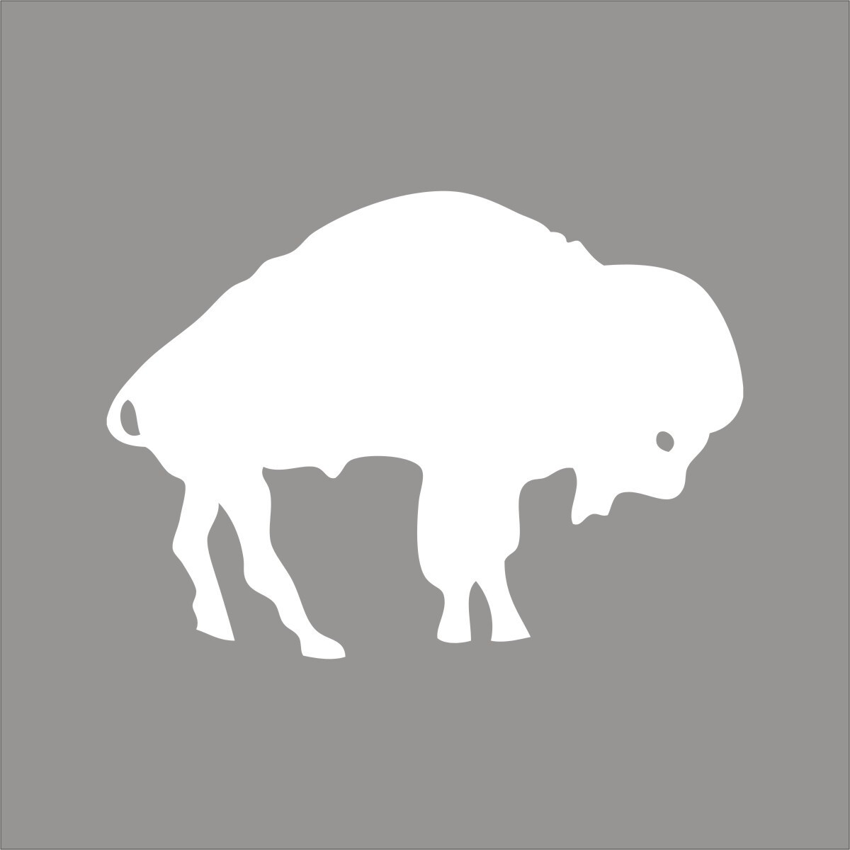 Buffalo Bills #6 NFL Team Logo 1 Color Vinyl Decal Sticker Window Car Wall