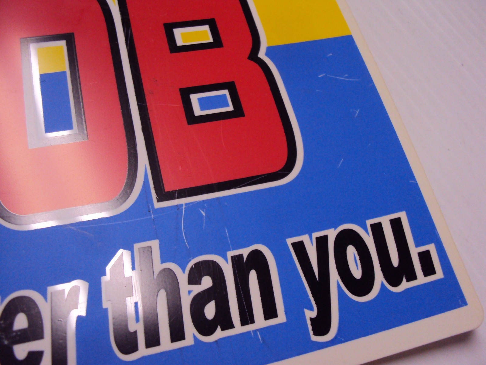 Funny Humor Bar Plastic Sign "I am not a SNOB, I'm just better than you" 8"x10"