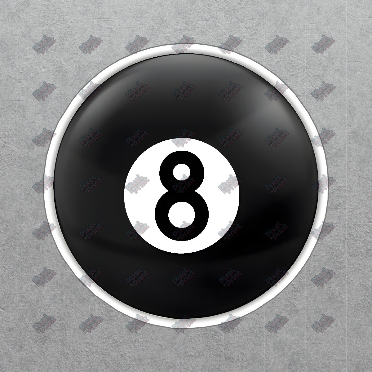 Vintage 8 Ball Vinyl Sticker Decal Pool Theme Decor Great for #250385