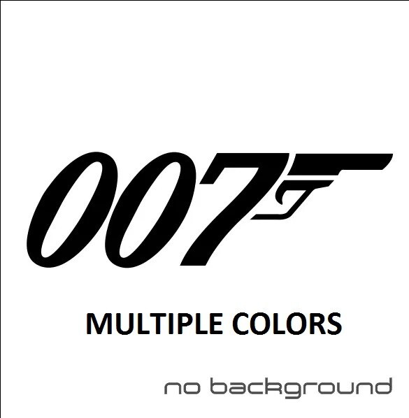 007 James Bond Sticker Vinyl Decal Gun Wall Car Window Truck Bumper Auto Laptop
