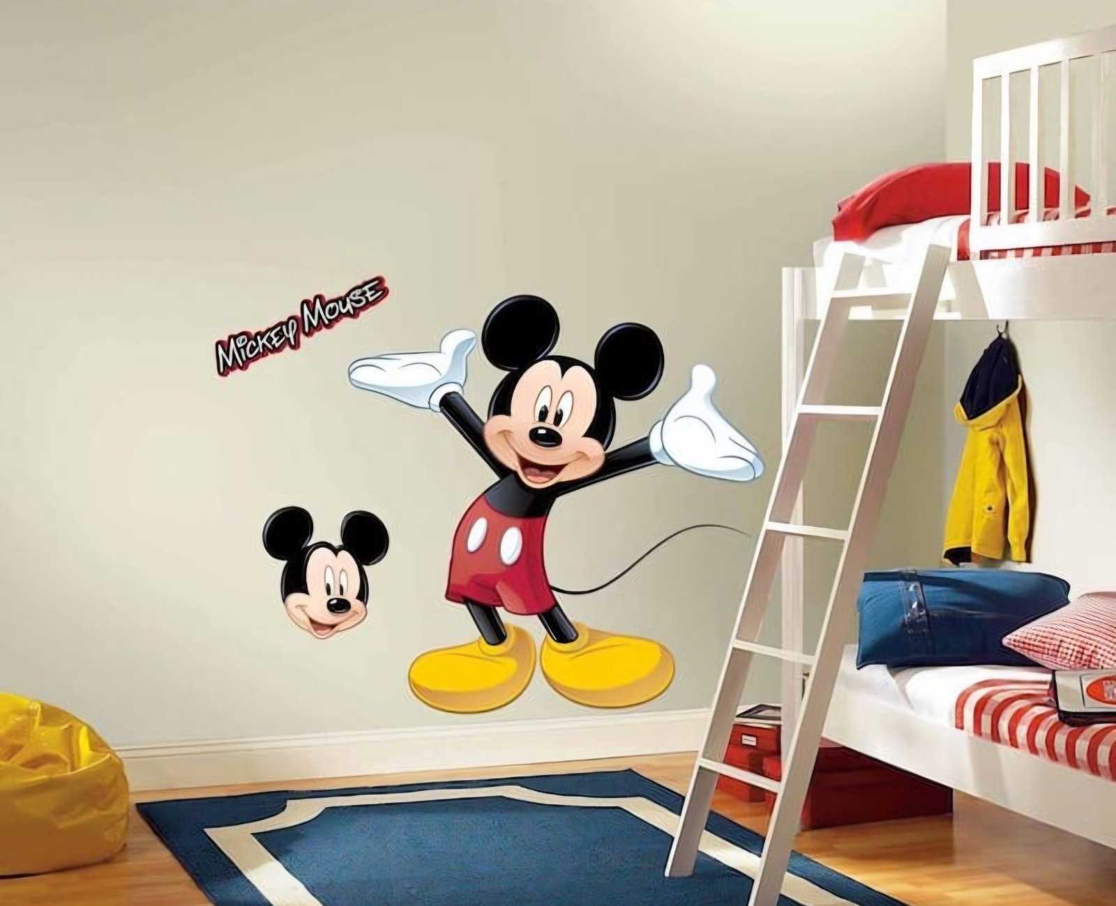 Disney Mickey Mouse Wall Stickers Giant 37" RoomMates 10 Decals Kids Decor – NEW