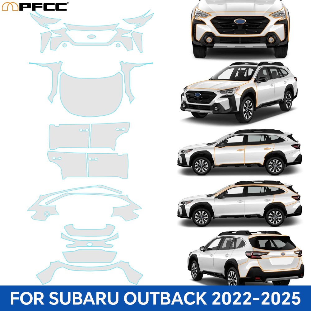 Full Car For Subaru Outback 2022-2025 Precut Paint Protection Film Clear PPF TPU