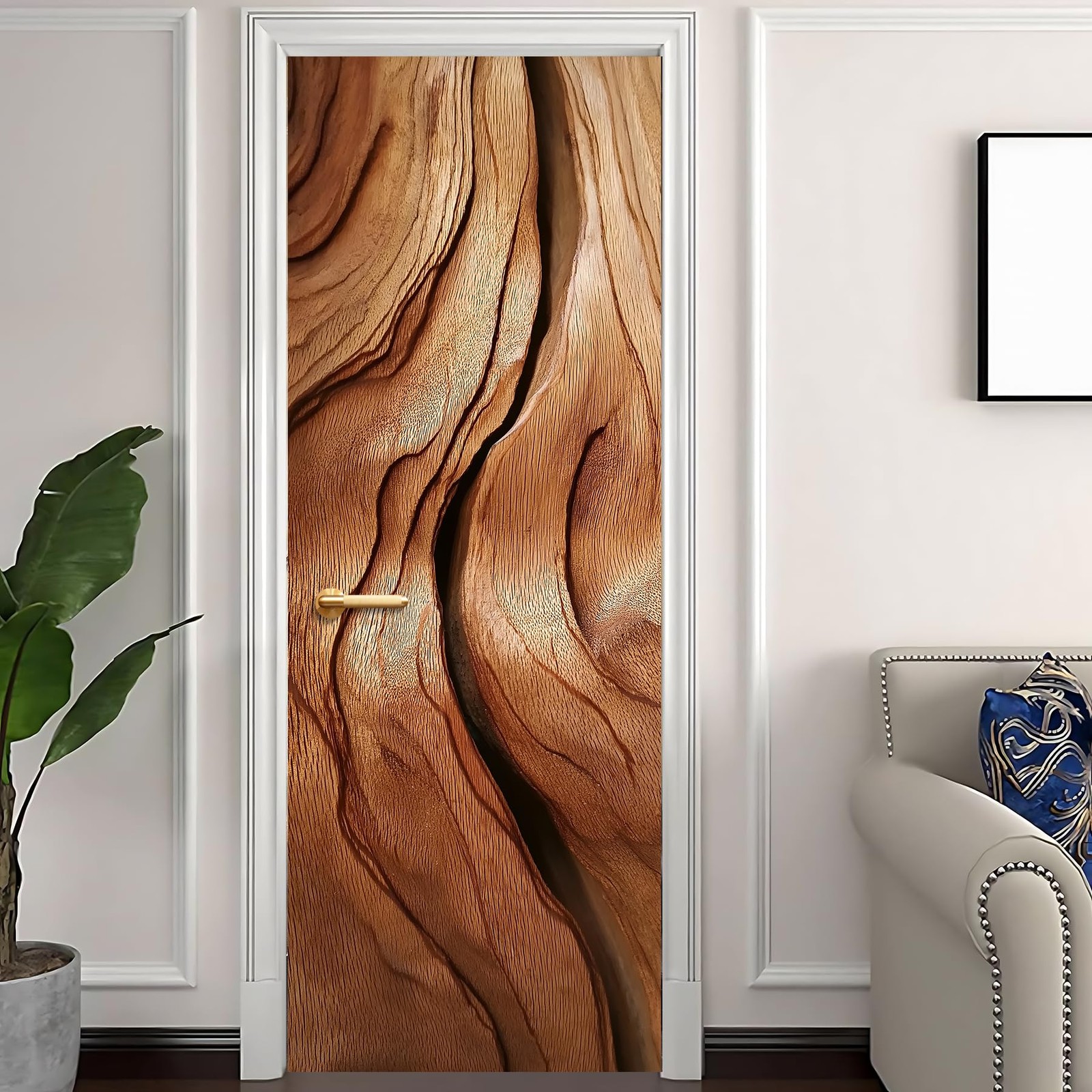3D Door Decals Stickers, Peel Stick Wall Murals Vinyl Wallpaper -Adhesive Mur…