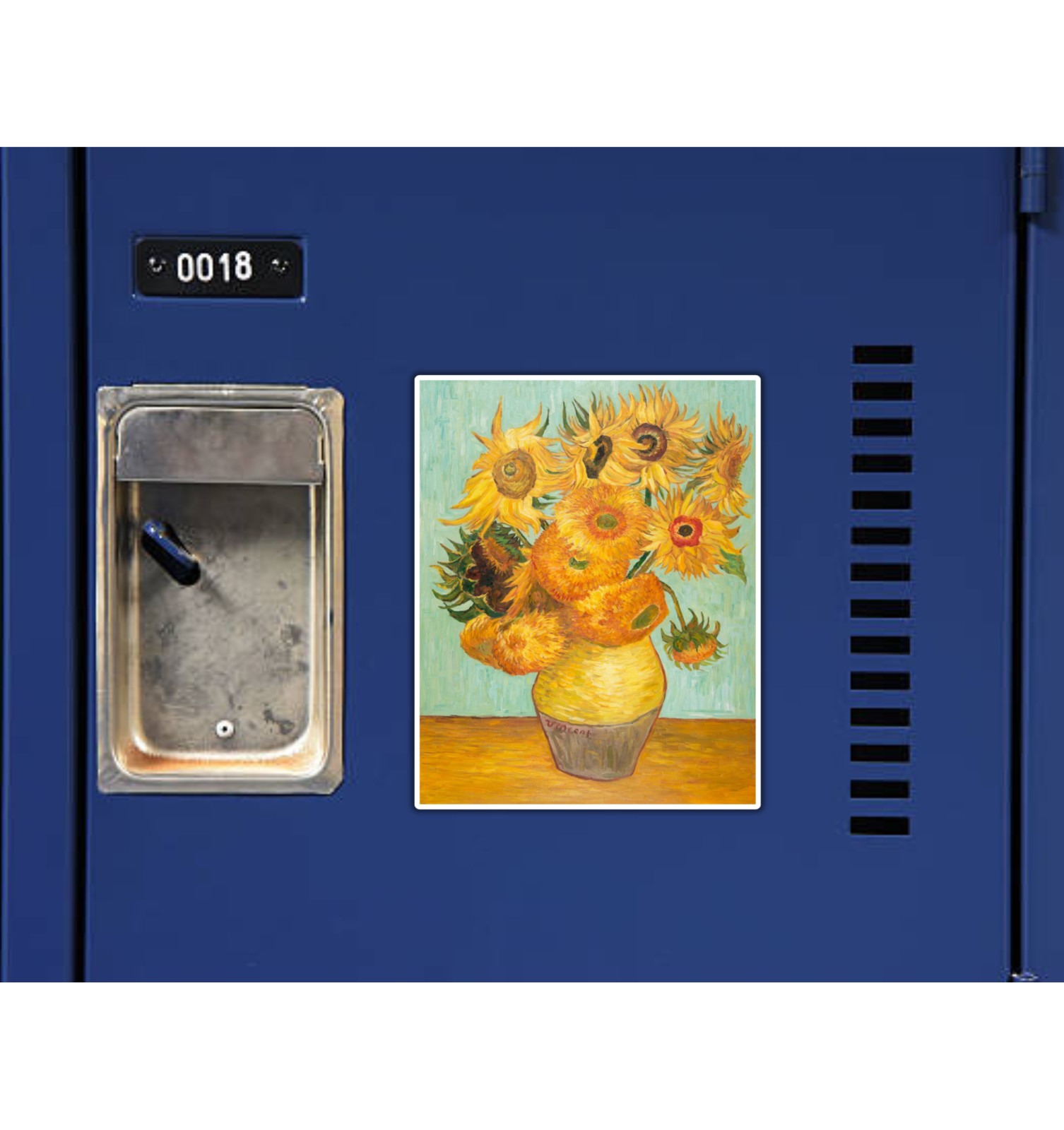 Sunflowers by Vincent Van Gogh Fridge Magnet or Laptop Sticker