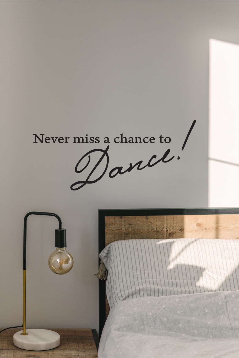 Never Miss a Chance to Dance Vinyl Wall Decal Decor Art Sticker Quotes art home