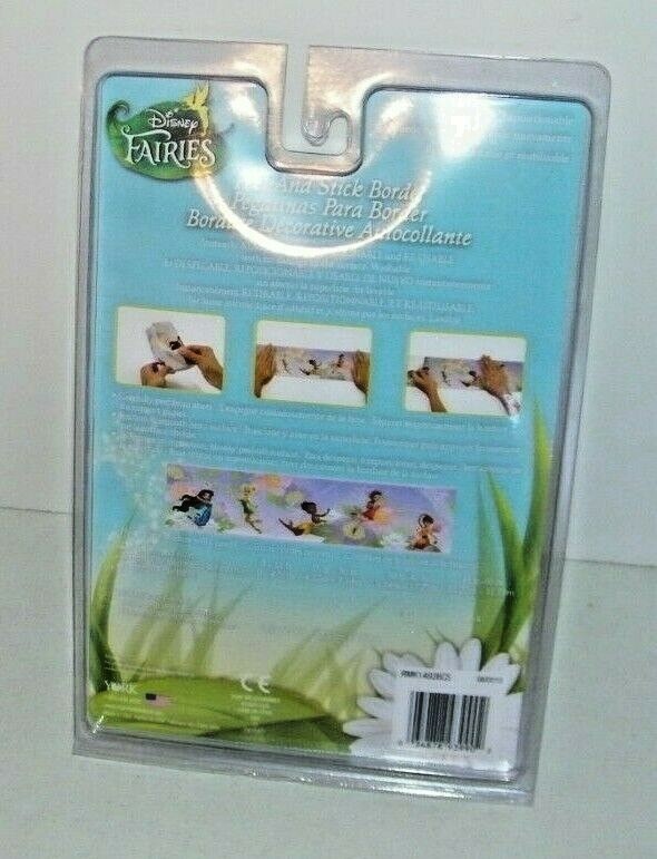 Disney Fairies Tinkerbell Peel&Stick-Repositionable-Removable Wall Boarder Decor