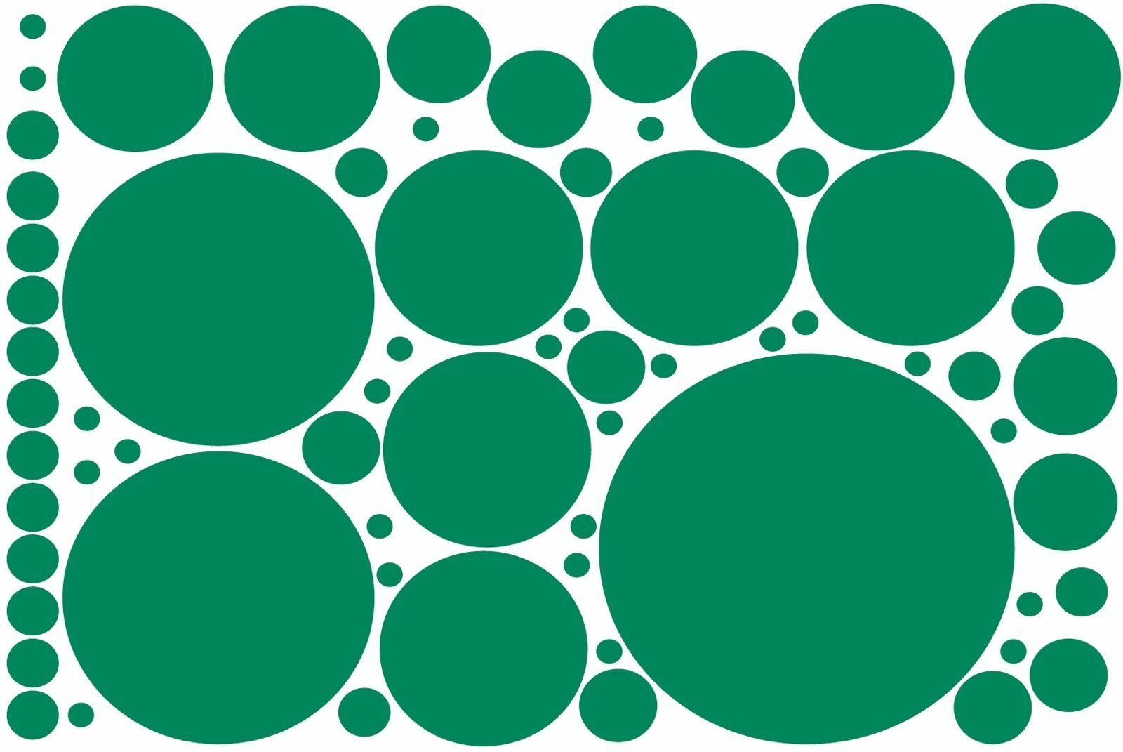 Rapid Vinyl 69 Random Various Sized Polka Dot Vinyl Decal Stickers Removable
