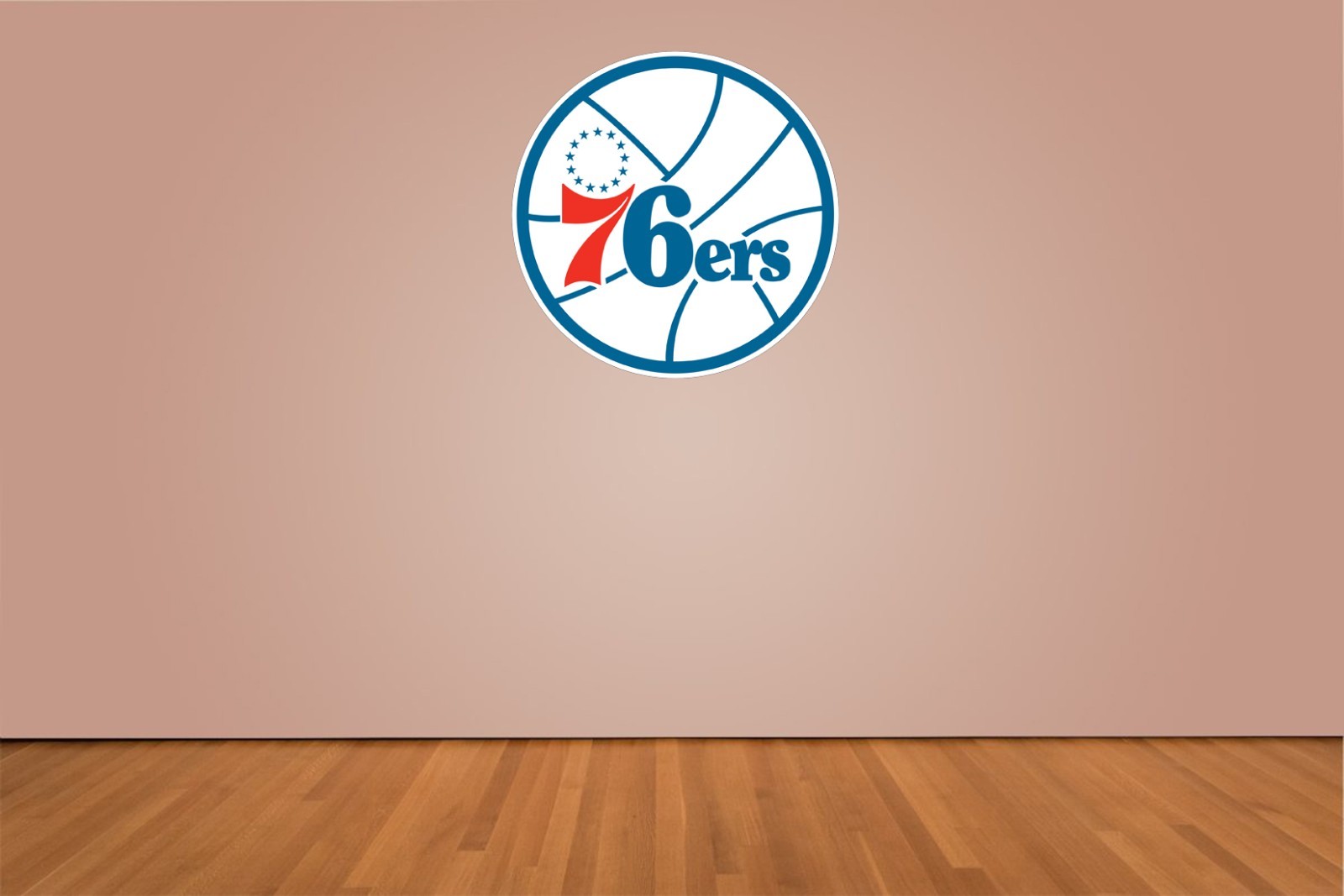 Philadelphia 76ers Indoor Wall Vinyl Decal Sticker 5" – 52"