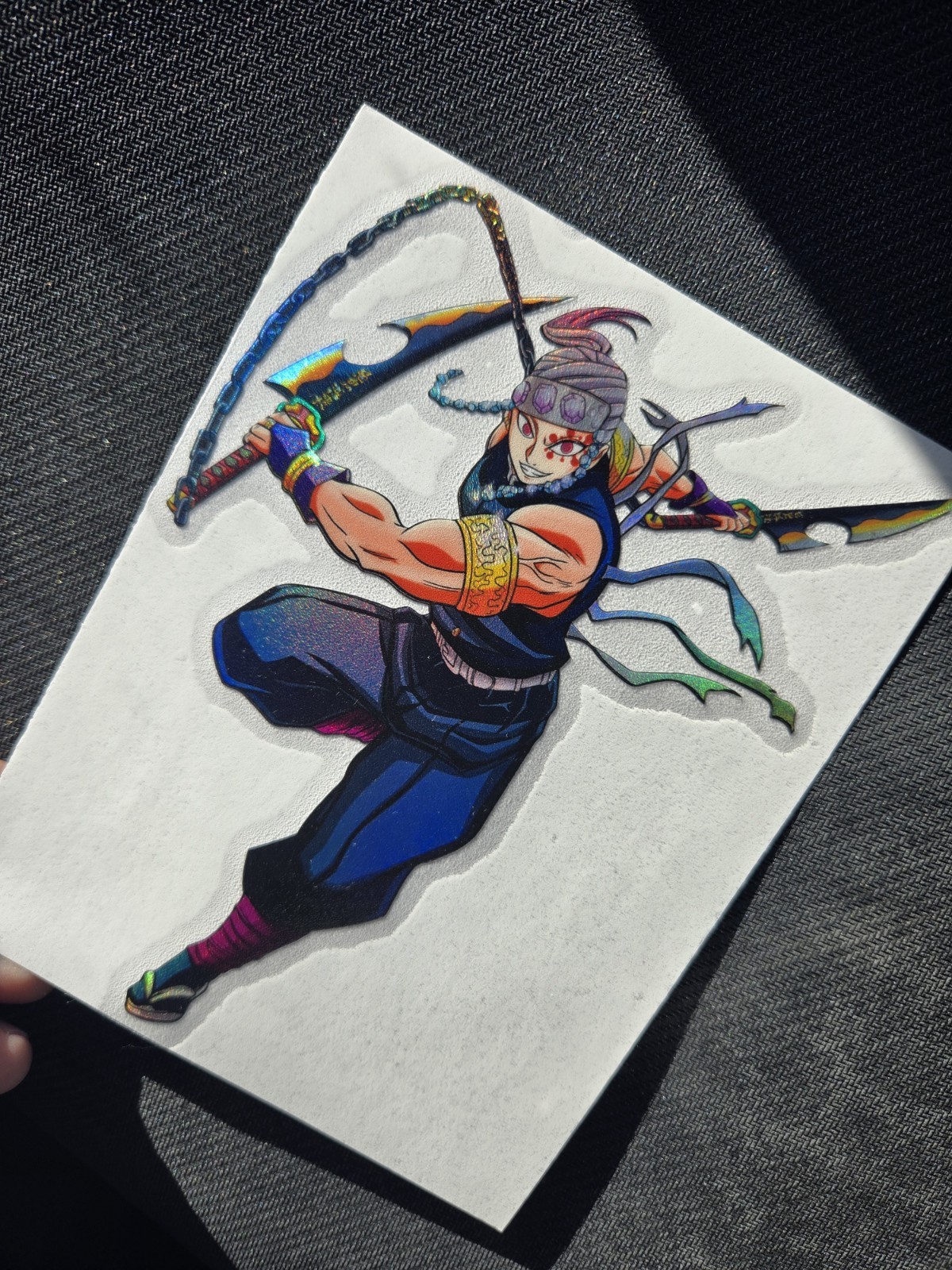 6" Spotholographic Weatherproof Sticker Decal Tengen Uzui Slayer
