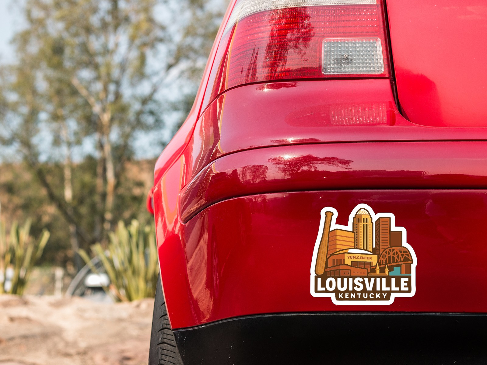 Louisville Kentucky Sticker Decal Vinyl Die-Cut City Skyline Landmark Design