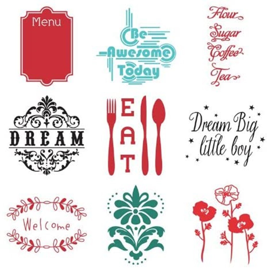 Cricut Home Décor Vinyl Wall Art Cartridge