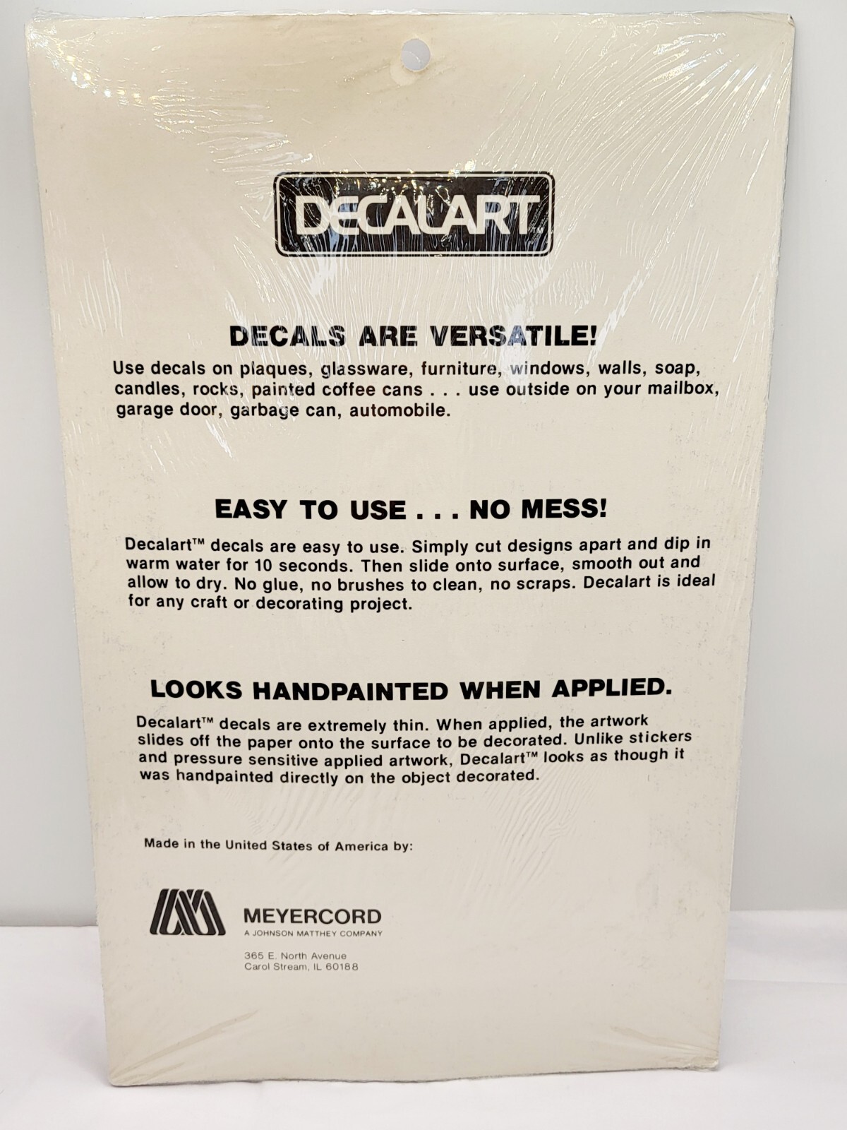 Vintage 1981 Meyercord Co. DecalArt Mother Goose Wall Art Decal
