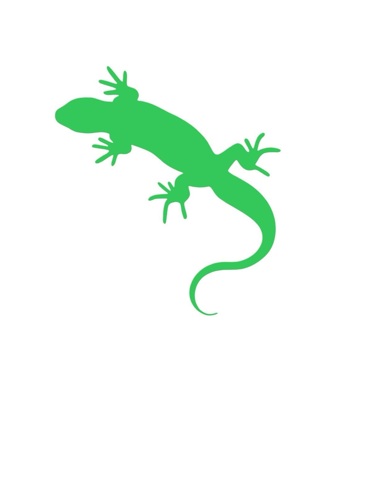 Gecko design#1 Decal for car Windows Laptops most Smooth Surfaces
