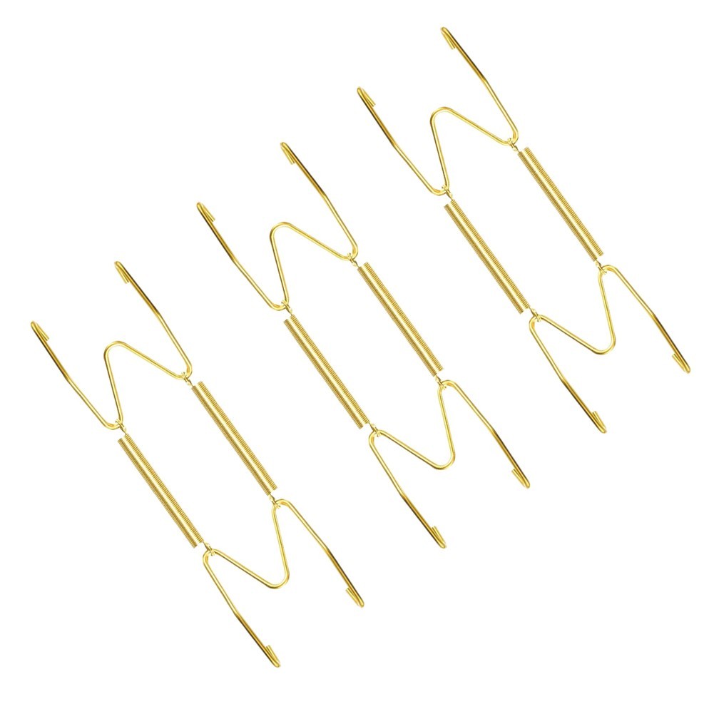 3 Pcs Plate Hangers for Wall For Plates with Secure Wall Hooks Gold