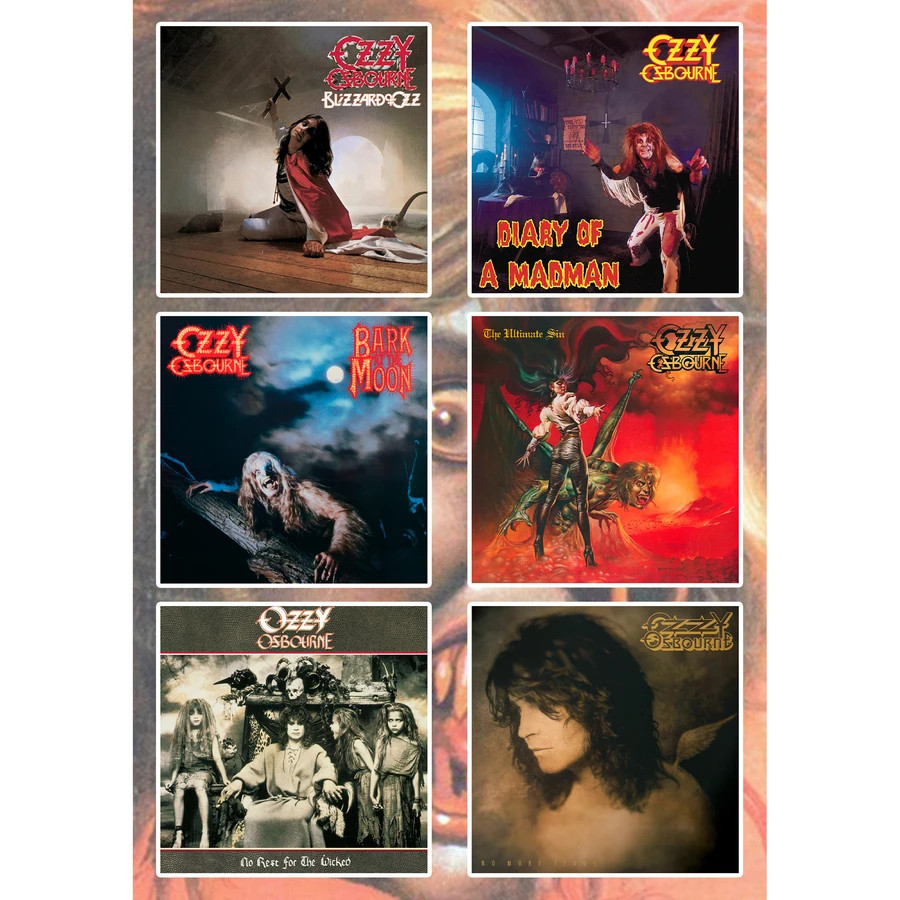 Ozzy Osbourne Sticker Pack | Bark At The Moon Diary Of A Madman Blizzard Of Ozz