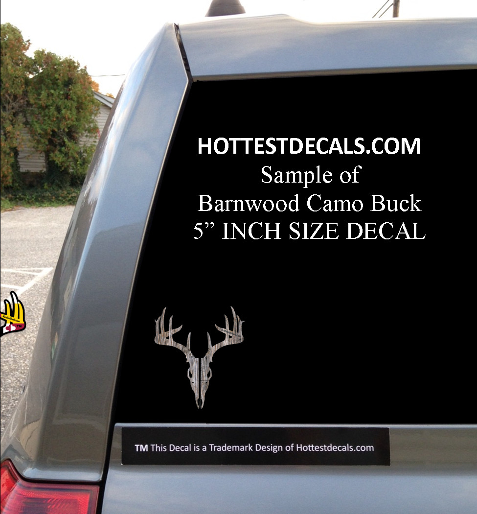 Camo Truck Car Decal Sticker Goose Sika Deer Barn Wood Buck Crab MARSH GRASS