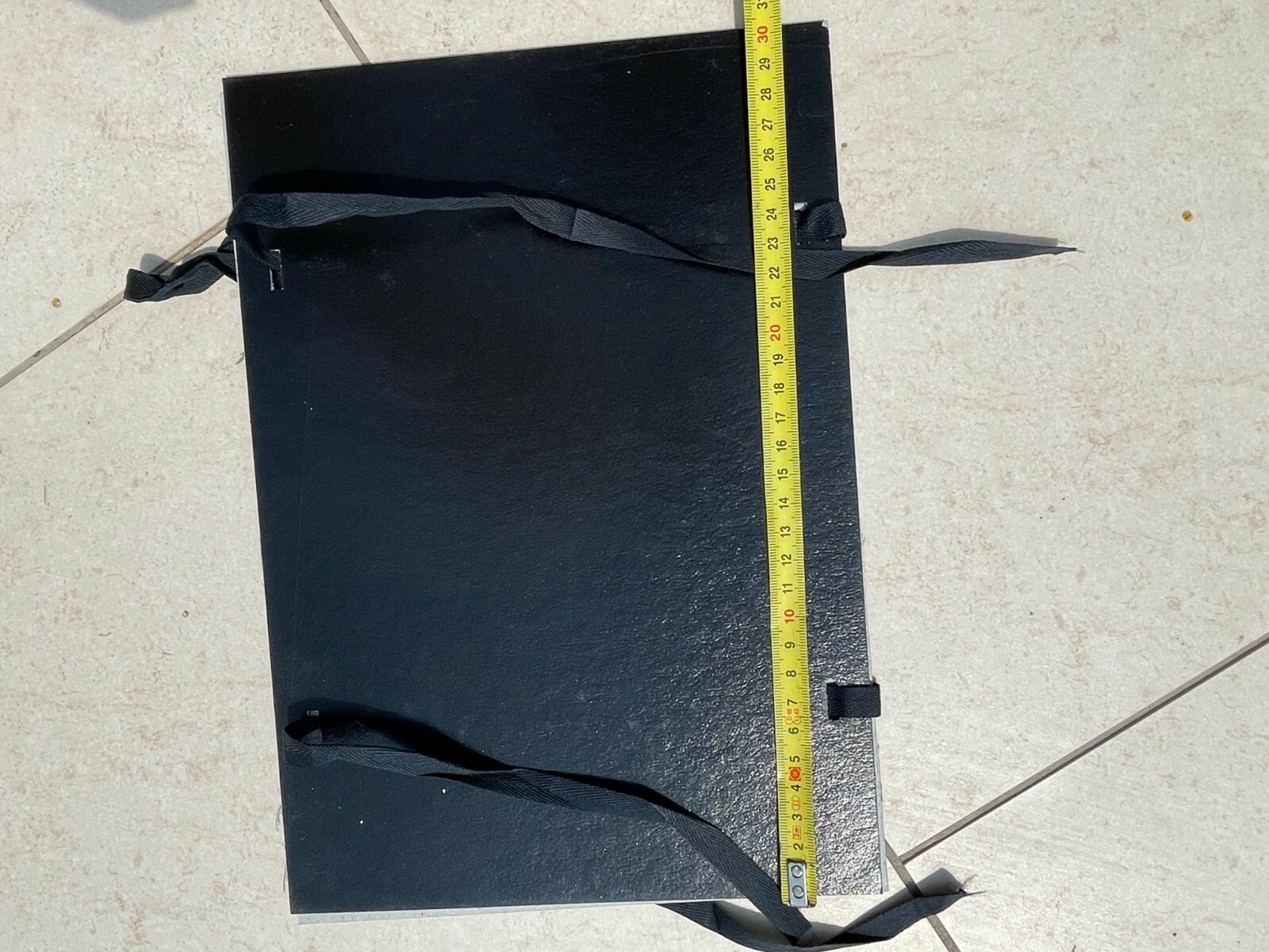 Hard Cover Portfolio Folder with Tie tapes Classic 8-1/4"x11-3/4"