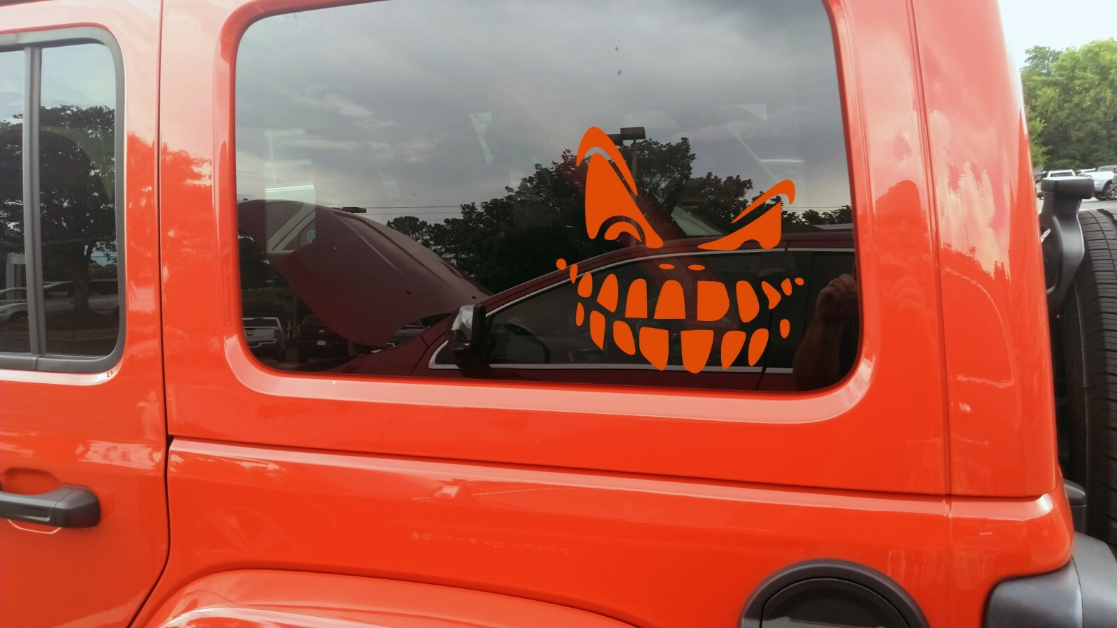 Pumpkin Face Vinyl Decal V1 – Halloween Creepy Scary Mask – Die Cut Sticker