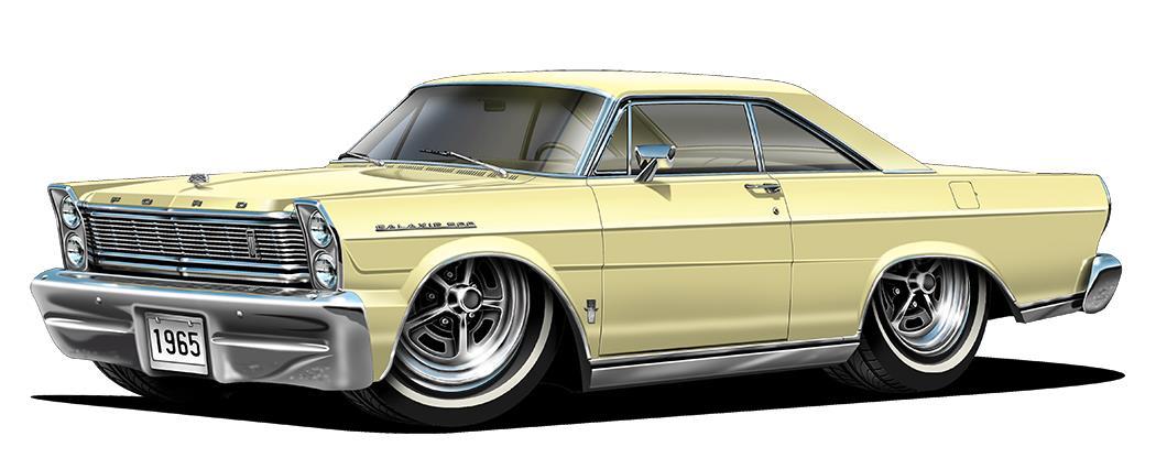 1965 Ford Galaxie 500 GARAGE SIGN Wall Art Graphic Sticker