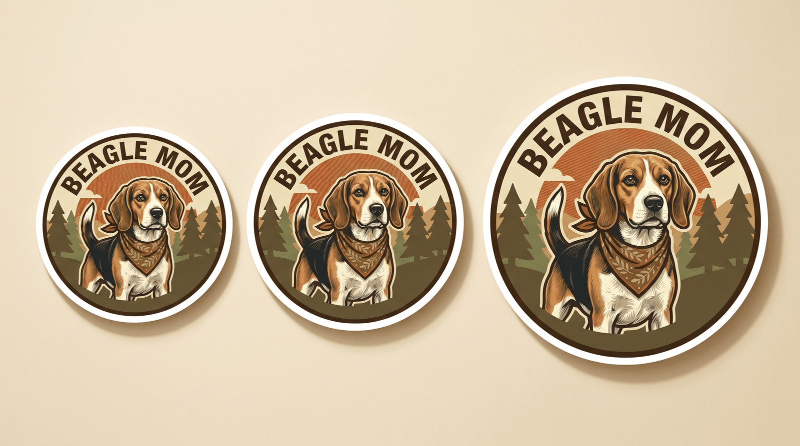 Beagle Mom T-Shirt Beagle Dog Gift Women Graphic Tee Mothers Day Vintage Cute