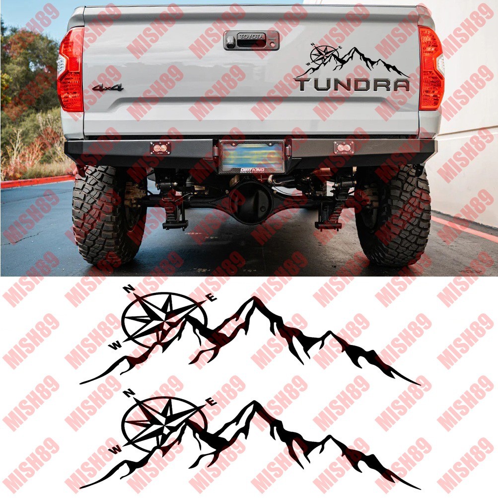 Toyota TUNDRA Mountain badge Decal for 2014-2021 TRD Pro Sport SR5 Tailgate