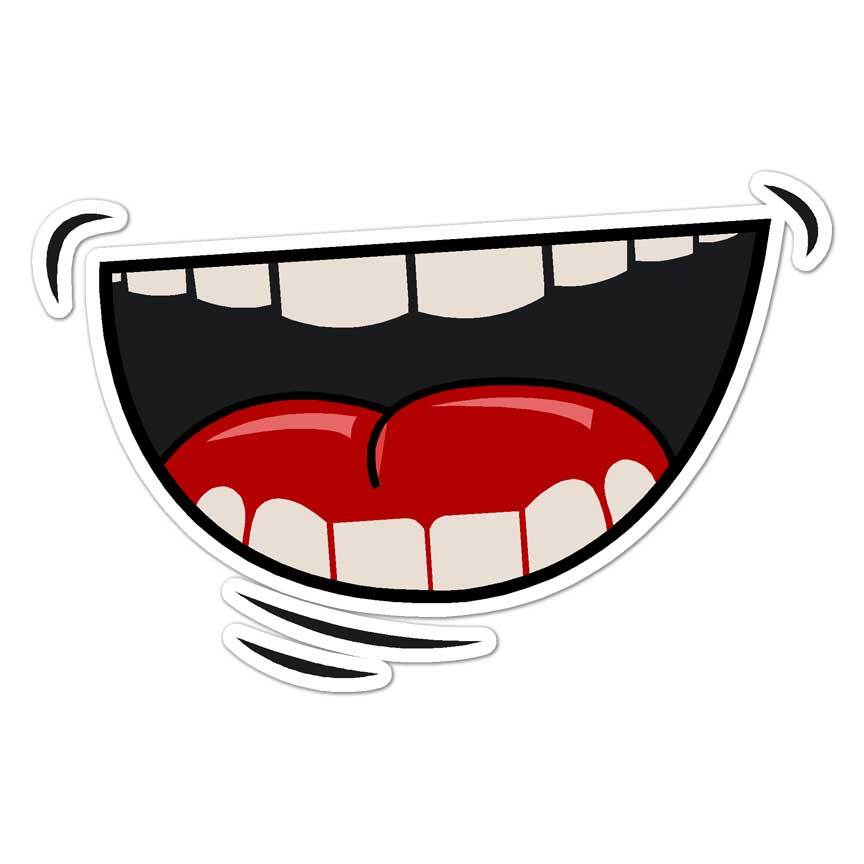 Smile Laugh, Vinyl Decal Sticker, Indoor Outdoor, 3 Sizes, #8038