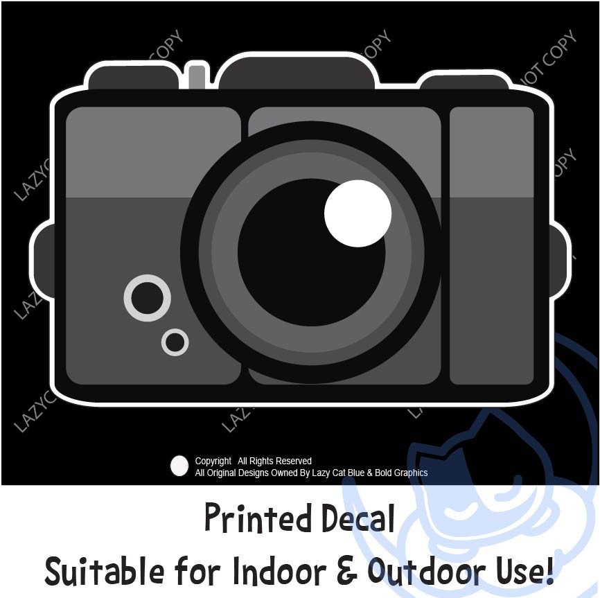 Retro Camera Decal Sticker Film Old School Cam Media Photography Pictures Photo