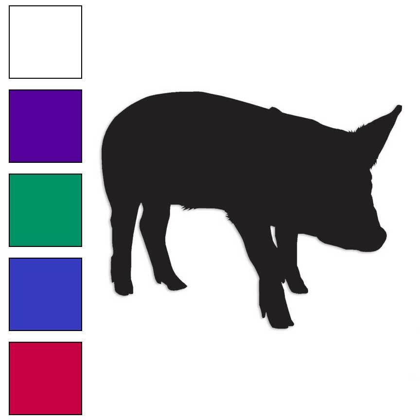 Pig Swine, Vinyl Decal Sticker, Multiple Colors & Sizes #2809