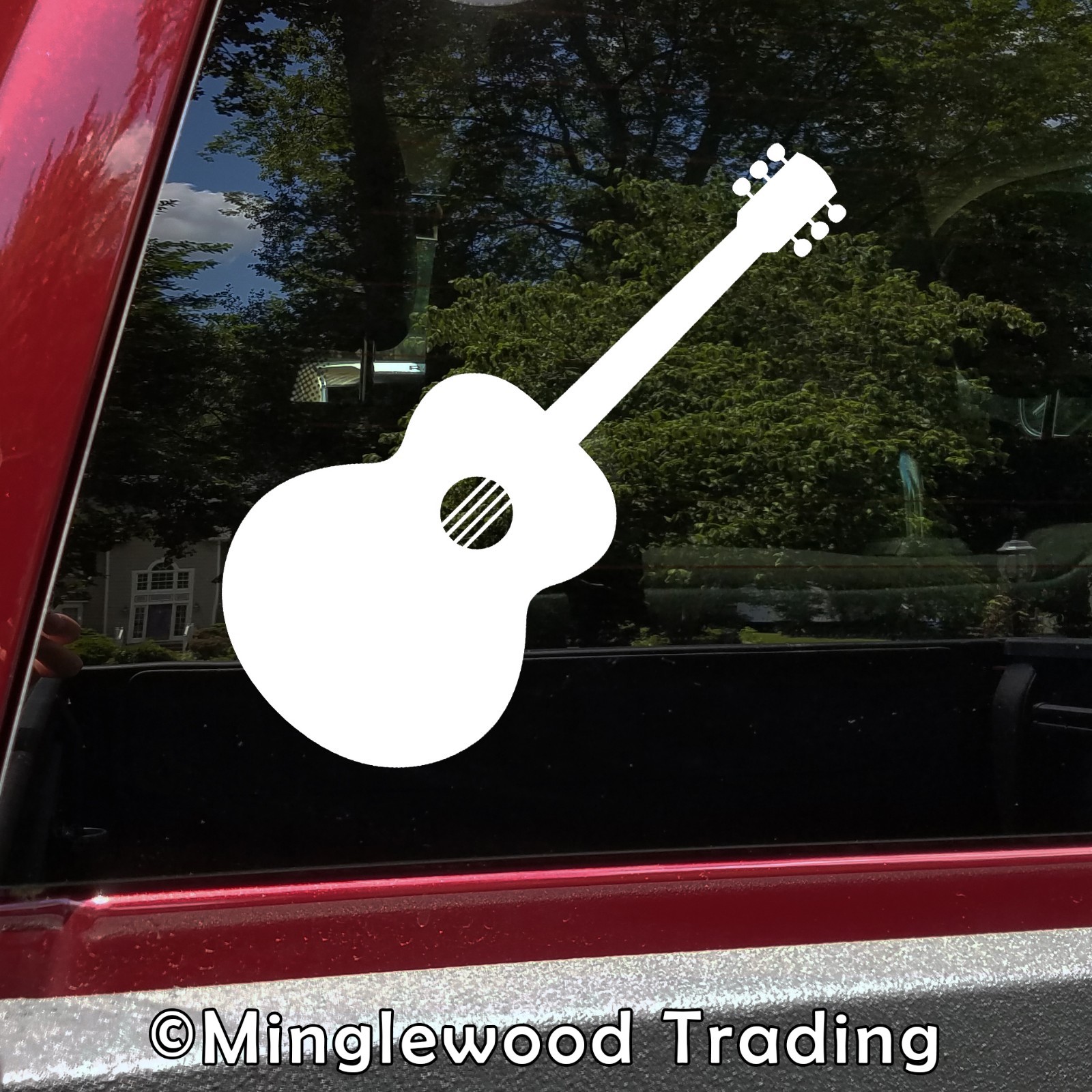Acoustic Guitar – Vinyl Decal Sticker – Bluegrass Folk Country Music