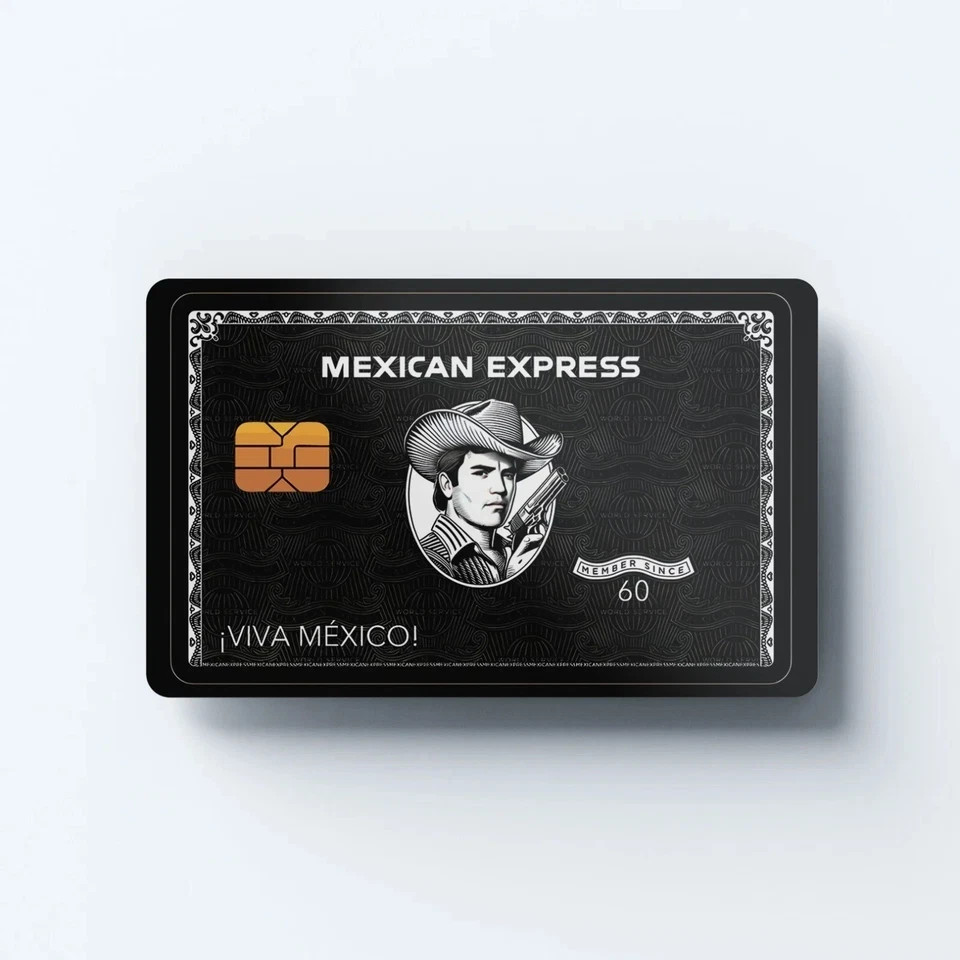 Mexican Express Chalino Credit Card Skin – Debit Card Sticker Decal Cover