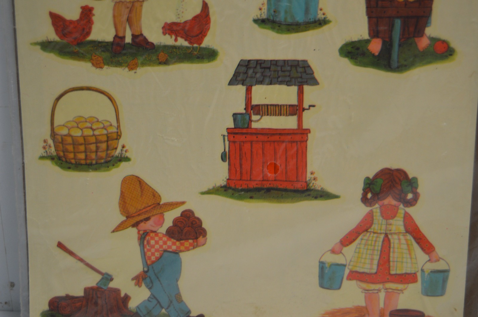 3 Vintage Meyercord Decals for Your Home Farm Barnyard Hometown Storefronts MCM