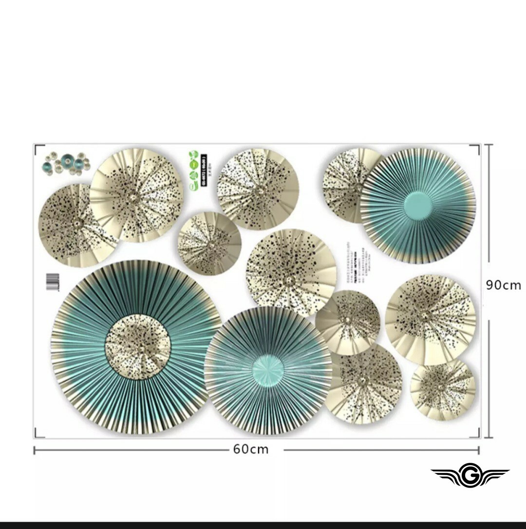 3D Wall Umbrella Sticker Wallpaper Foam Waterproof Wall Covering Noise Reduction