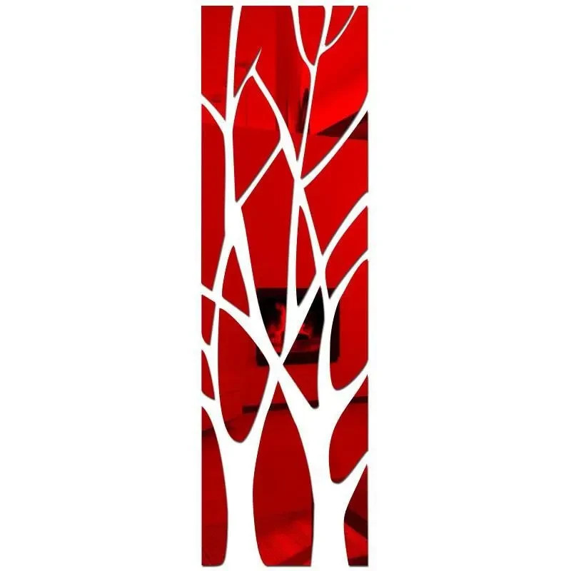 3D Acrylic Mirror Wall Sticker Tree Branch DIY Home Decor Living Room Bedroom