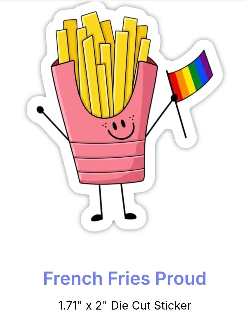 5 Pack Of Vinyl Stickers American Pride LGBTQ Series 2 Inches Original Art